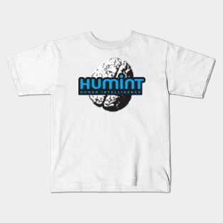 HUMINT Human Intelligence Not AI Kids T-Shirt